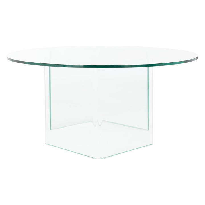 SAFAVIEH Bexon Tempered Glass Coffee Table Clear COF7301A-2/2 Image 8