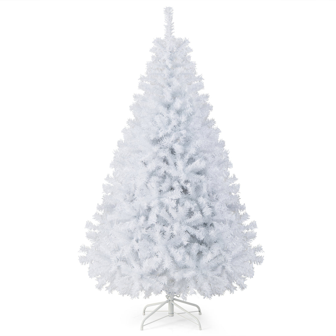 6ft/ 7.5ft/ 9ft White Christmas Tree Classic Pine Tree (White) Image 6