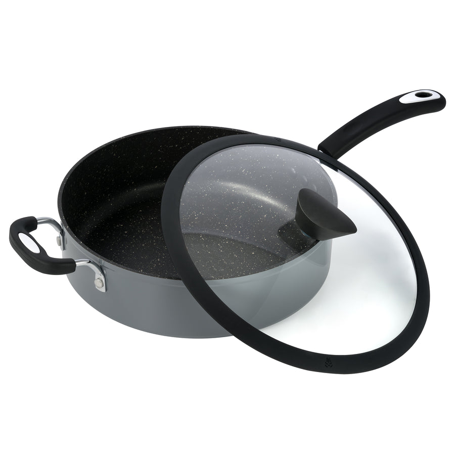 Ozeri All-In-One Stone Sauce Pan 5L Non-Stick Eco-Friendly German Coating Image 1