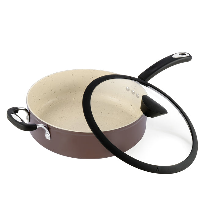 Ozeri All-In-One Stone Sauce Pan 5L Non-Stick Eco-Friendly German Coating Image 2