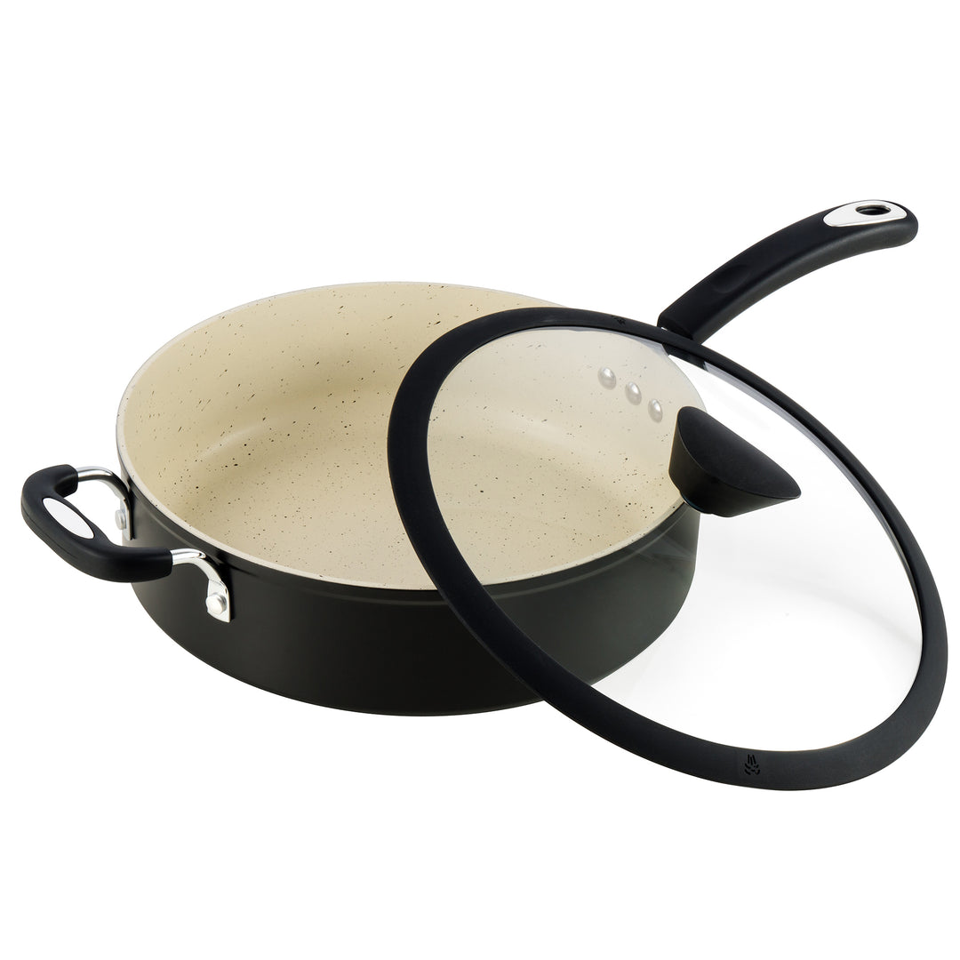 Ozeri All-In-One Stone Sauce Pan 5L Non-Stick Eco-Friendly German Coating Image 3