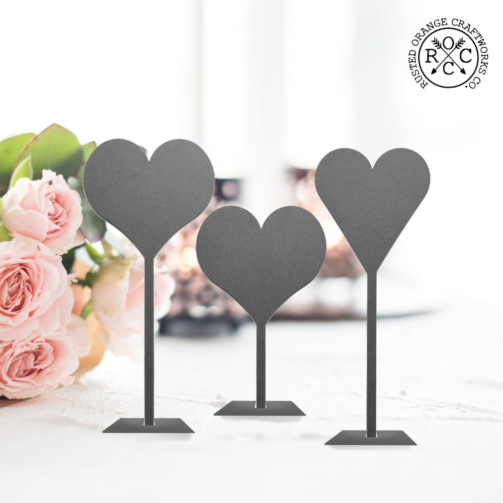 8" Stand-Up Hearts (Two Styles) - Romantic Date Night Decorations Image 2