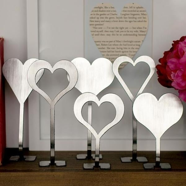 8" Stand-Up Hearts (Two Styles) - Romantic Date Night Decorations Image 5