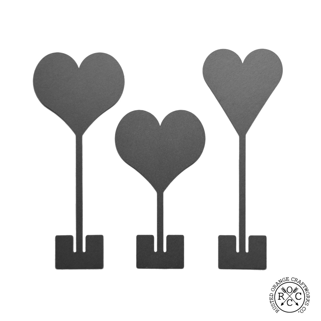 8" Stand-Up Hearts (Two Styles) - Romantic Date Night Decorations Image 7