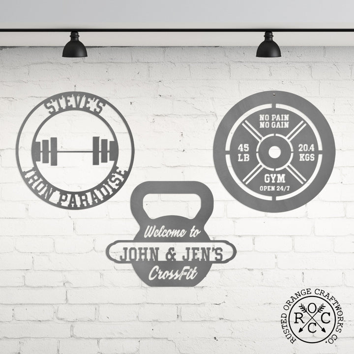 Every Rep Counts Gym Signs - 3 Styles - Metal Wall Home Gym Decor Image 5