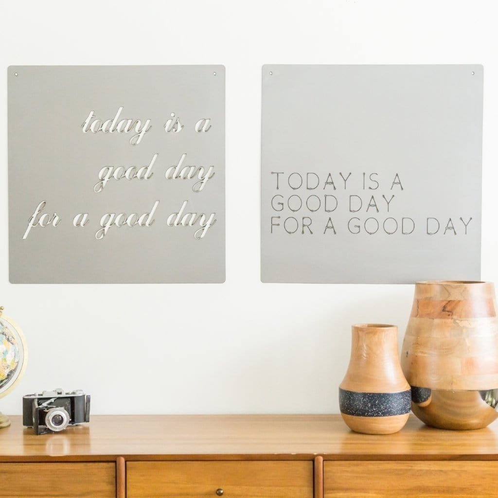 Good Day Sign - 2 Styles - Modern Inspirational Wall Art Decor Image 1
