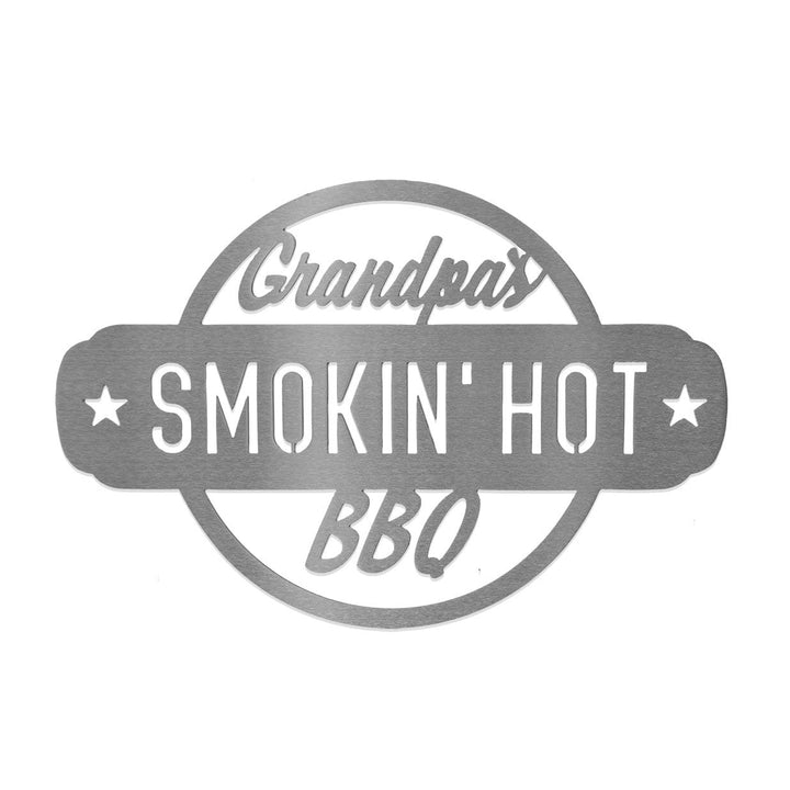 Mens BBQ Signs - 2 Styles - Personalized Outdoor Hanging Barbecue Signs Image 1