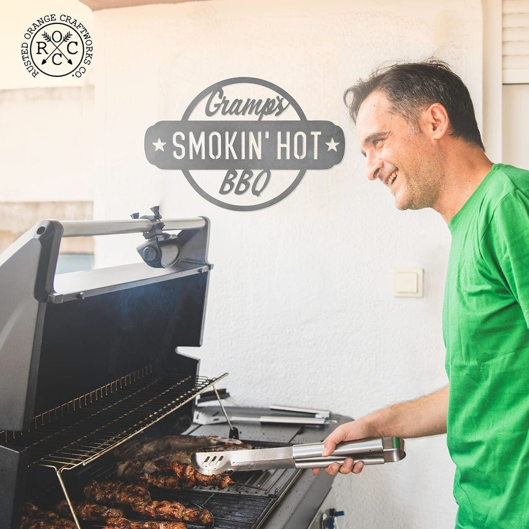 Mens BBQ Signs - 2 Styles - Personalized Outdoor Hanging Barbecue Signs Image 1