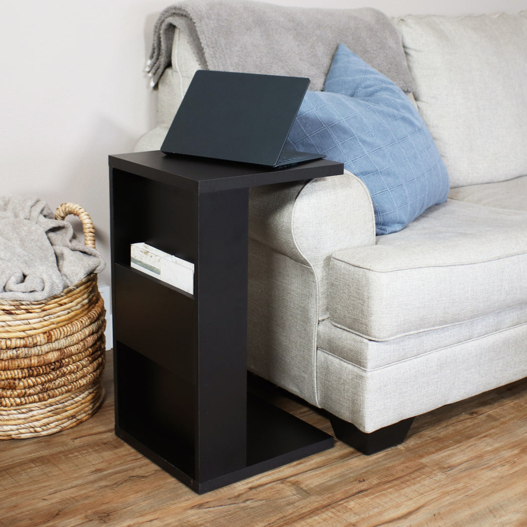 Sunnydaze 2-in-1 Multi-Use Accent Side Table - Black Image 4