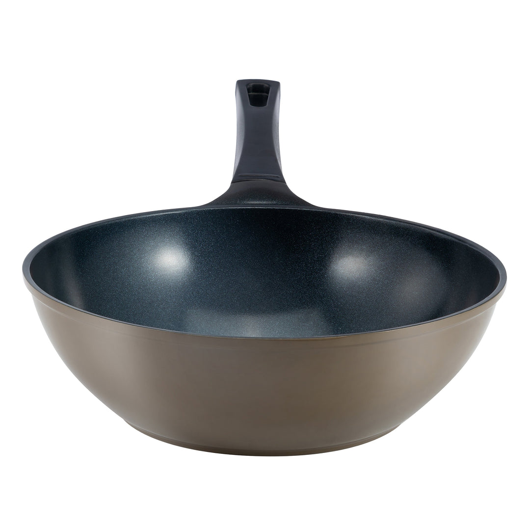 Ozeri Green Ceramic Non-Stick Wok 100% PTFE PFOA Free Scratch Resistant 11" Image 5