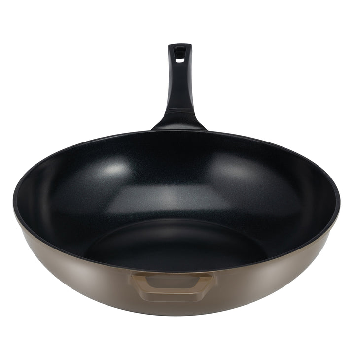 Ozeri Green Ceramic Non-Stick Wok 100% PTFE PFOA Free Scratch Resistant 11" Image 6