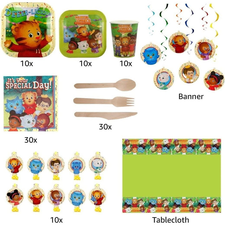 Mighty Mojo Daniel Tiger Party In A Box Serves 10 Birthday Decor Decorate Image 3