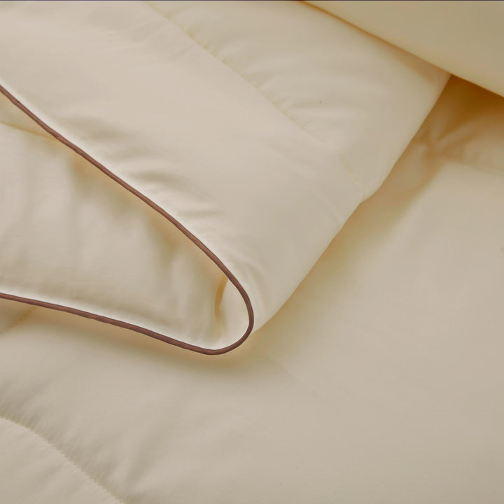 All Season Satin Down Alternative Comforter Set with Pillow Shams Image 3