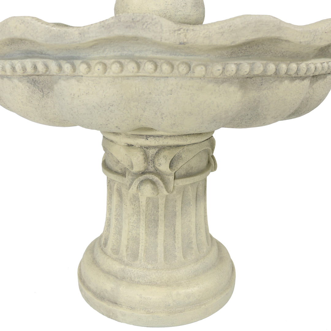 Sunnydaze Pineapple Fiberglass Outdoor 3-Tier Water Fountain Image 7