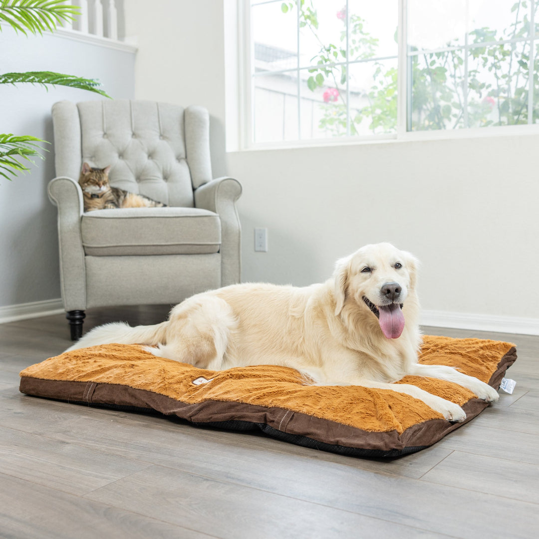 Armarkat M05 Extra Large Pet Bed Mat Mocha Earth Brown Waterproof Poly Fill Image 4