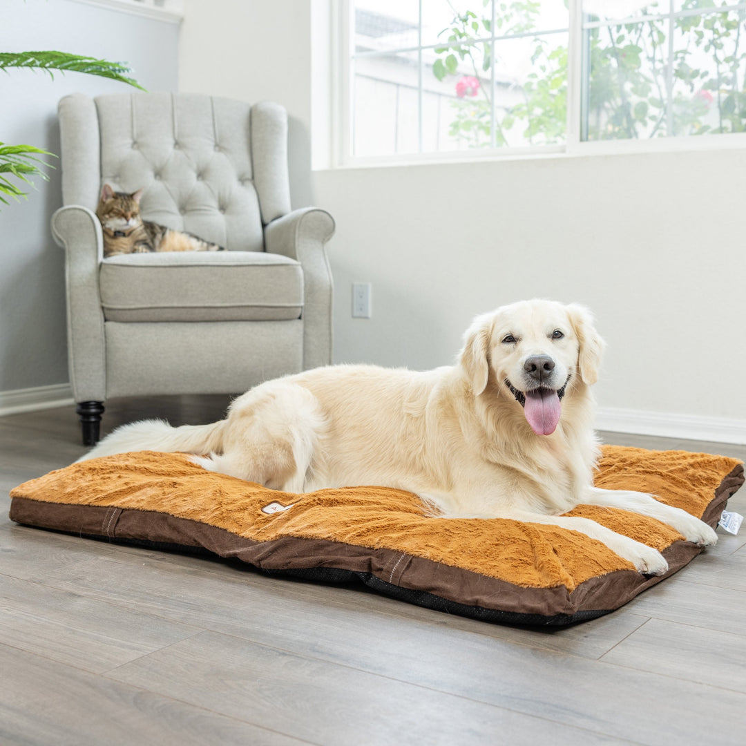 Armarkat M05 Extra Large Pet Bed Mat Mocha Earth Brown Waterproof Poly Fill Image 5