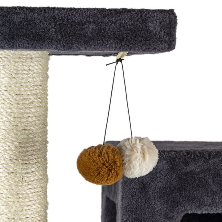 Armarkat Cat Tower Extra Large Gray Wood Cat Tree Multiple Condos A8104 Image 9