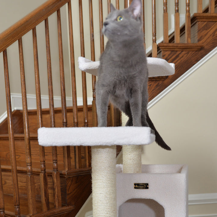 Armarkat B6802 Ivory Cat Tree 6 Levels Condo Jackson Galaxy Approved 68" Image 3