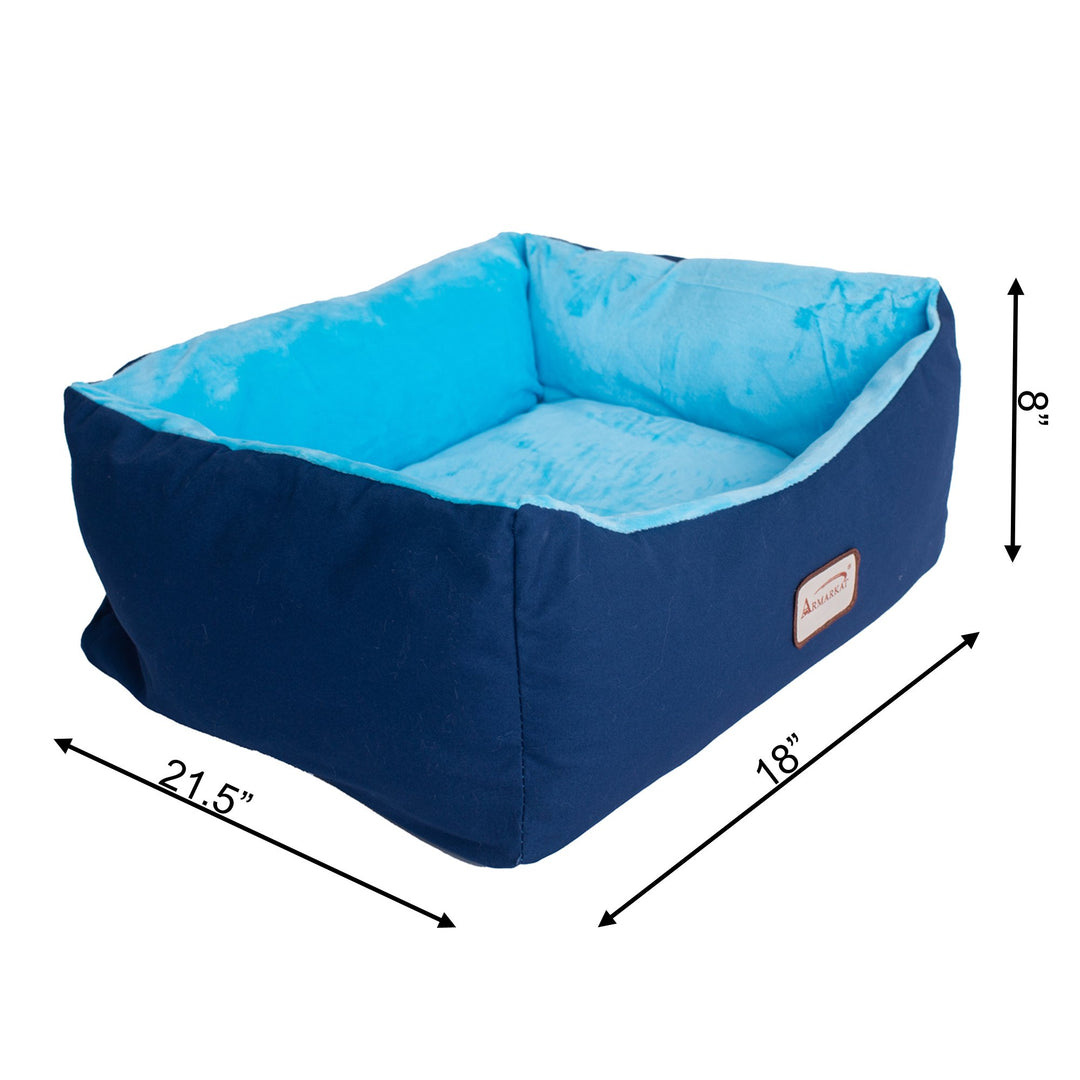 Armarkat C09 Blue Pet Bed for Cats and Small Dogs Waterproof Machine Washable Image 5