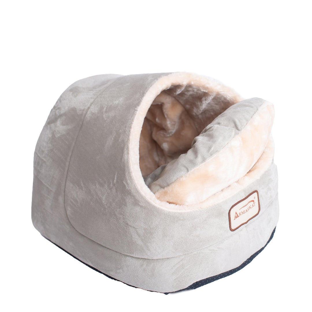 Armarkat Cat Cave Bed C18 Sage Green Soft Cushion Waterproof 18x12.5x11.5 Image 4