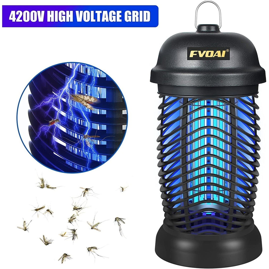 FVOAI Bug Zapper Outdoor, Electronic Mosquito Zapper Fly Zapper for Outdoor and Indoor (Black) Image 4