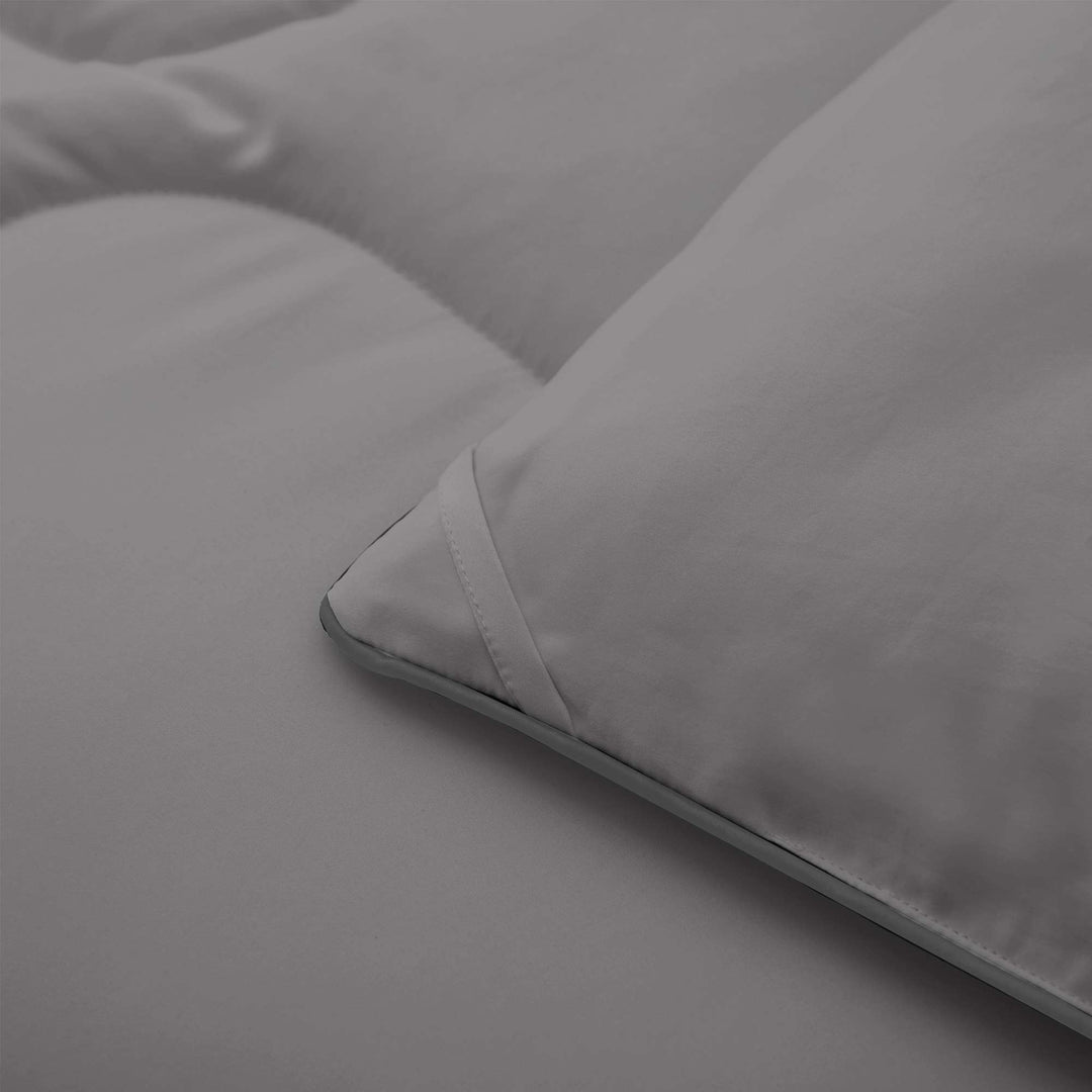 All Season Satin Down Alternative Comforter Set with Pillow Shams Image 6