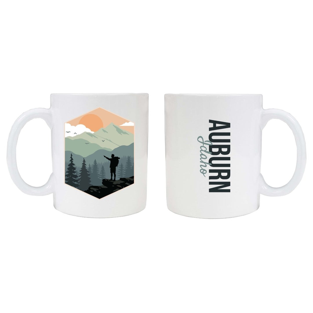 Auburn Idaho Souvenir Hike Outdoors Design 8 oz Coffee Mug 2-Pack Image 1