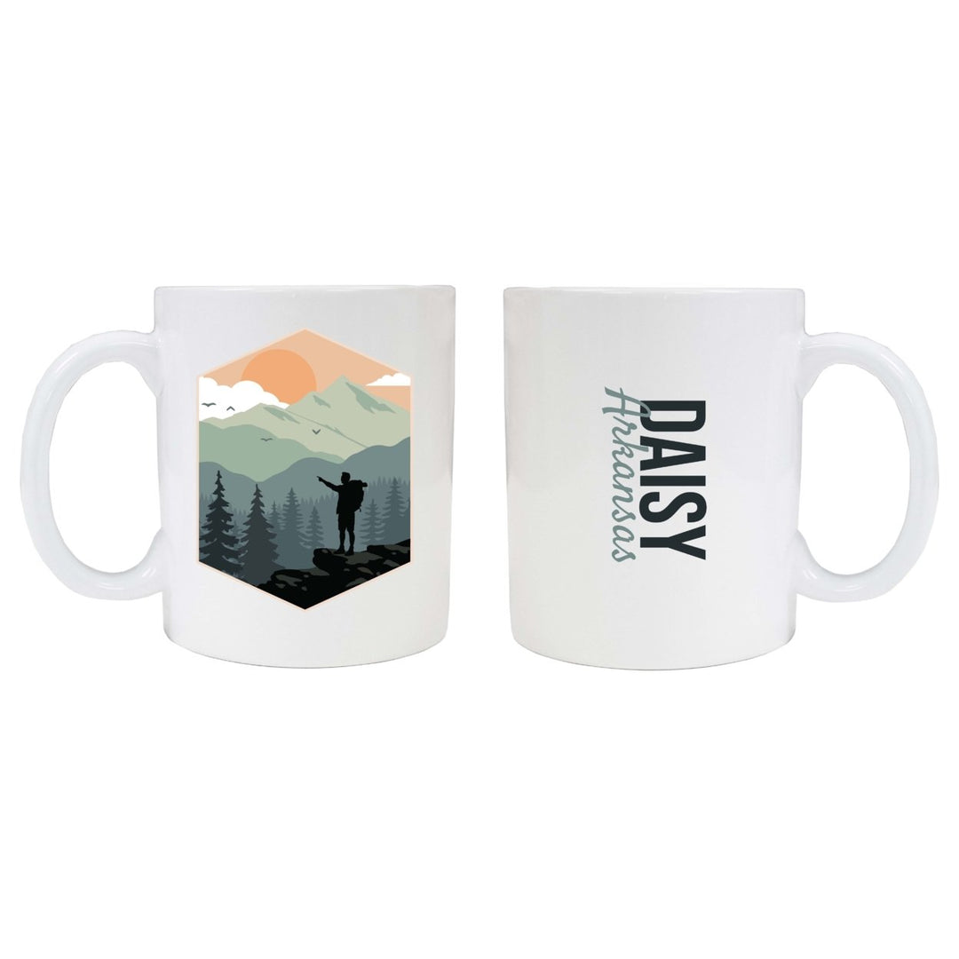 Daisy Arkansas Souvenir Hike Outdoors Design 8 oz Coffee Mug 2-Pack Image 1