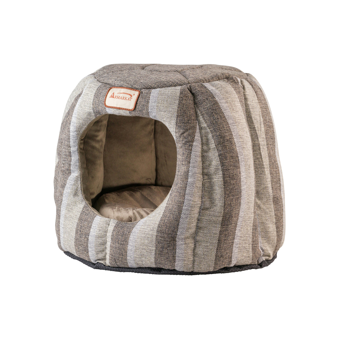 Armarkat Cat Bed Model C30CG Gray and Silver Waterproof Canvas 18x18x17 inches Image 5