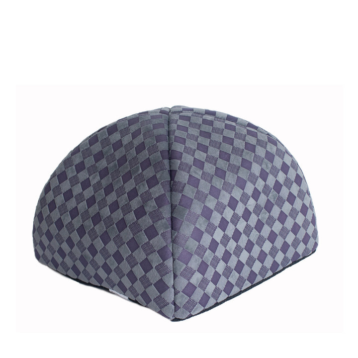 Armarkat Cat Bed Model C65 Purple Gray Combo Checkered Pattern Image 5