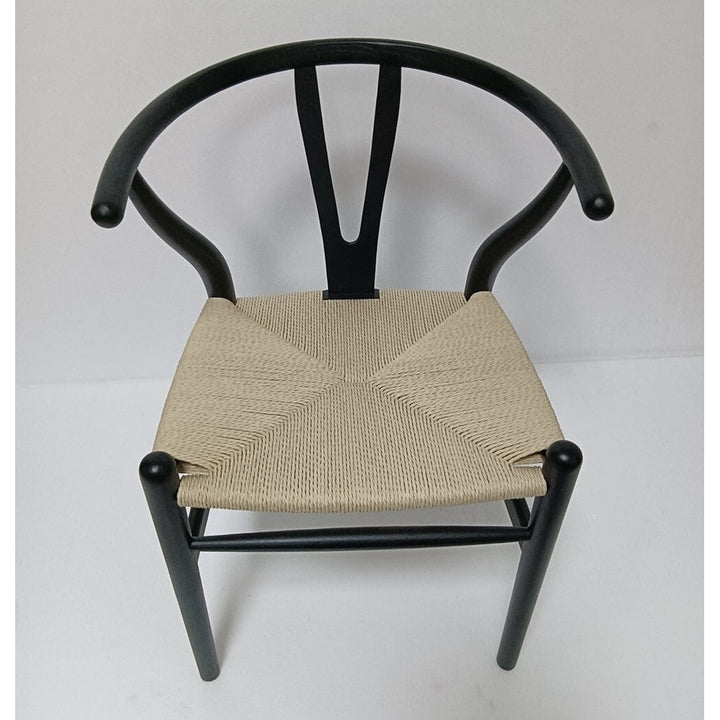 Dagmar Chair - Black and Natural Cord Image 1