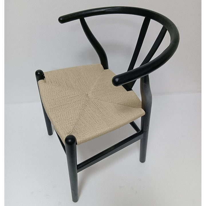 Dagmar Chair - Black and Natural Cord Image 2