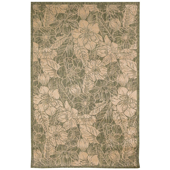 Liora Manne Carmel Botanical Indoor Outdoor Area Rug Green Image 2