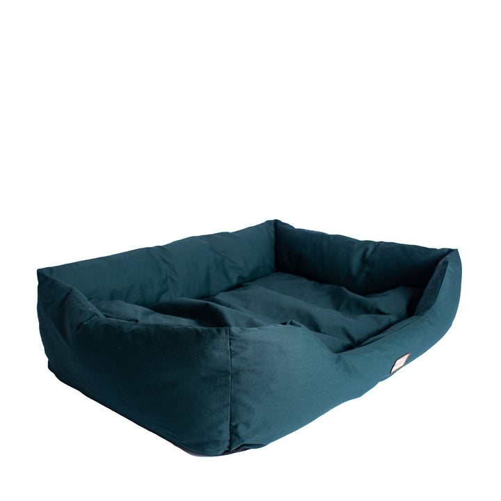 Armarkat D01FML-L Large Laurel Green Bolstered Pet Bed Waterproof Canvas 41x30 Image 1