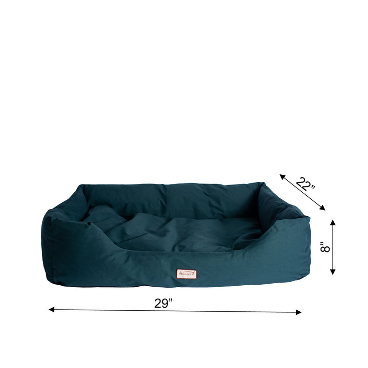 Armarkat D01FML-L Large Laurel Green Bolstered Pet Bed Waterproof Canvas 41x30 Image 3