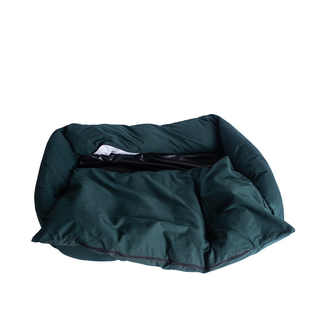 Armarkat D01FML-L Large Laurel Green Bolstered Pet Bed Waterproof Canvas 41x30 Image 4