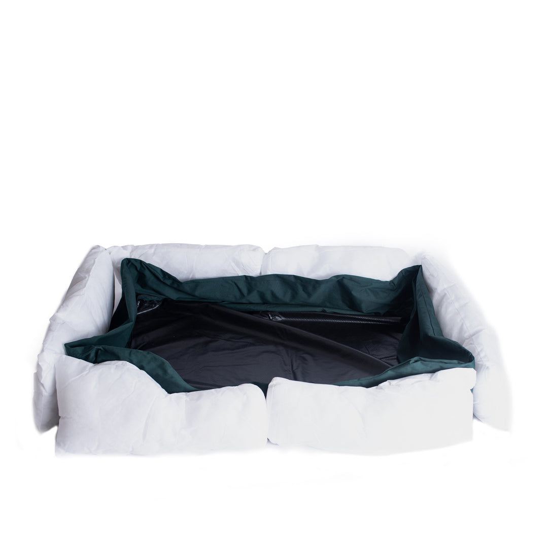 Armarkat D01FML-L Large Laurel Green Bolstered Pet Bed Waterproof Canvas 41x30 Image 6