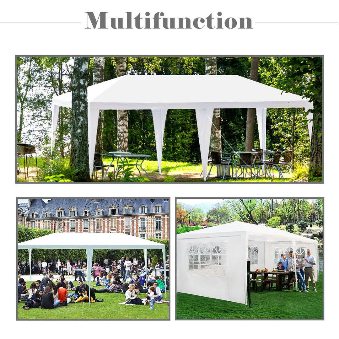 10x20 Canopy Tent Heavy Duty Wedding Party Tent 4 Sidewalls W/Carry Bag Image 5