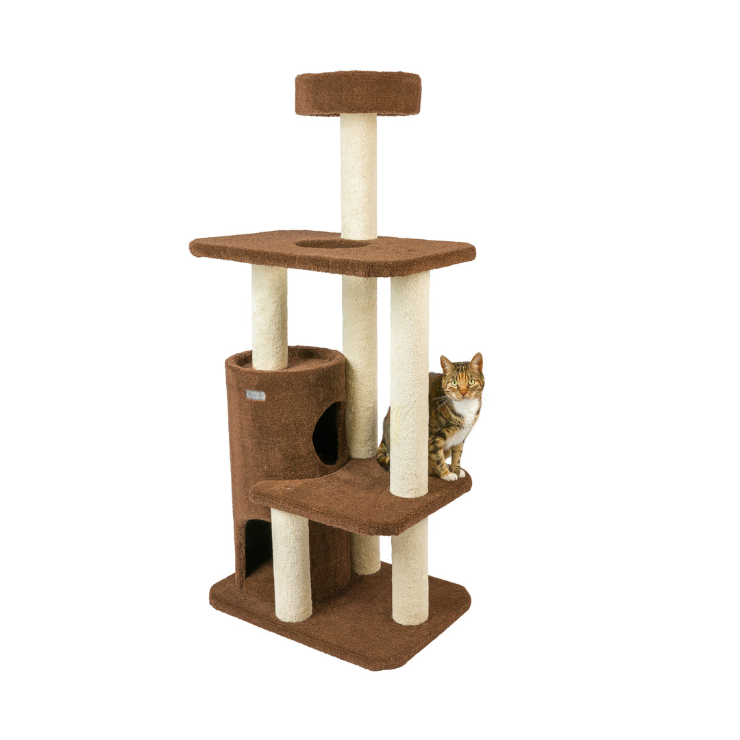 Armarkat Real Wood 3-Level Carpeted Cat Tree Condo, Kitten Climber F5602 Image 4