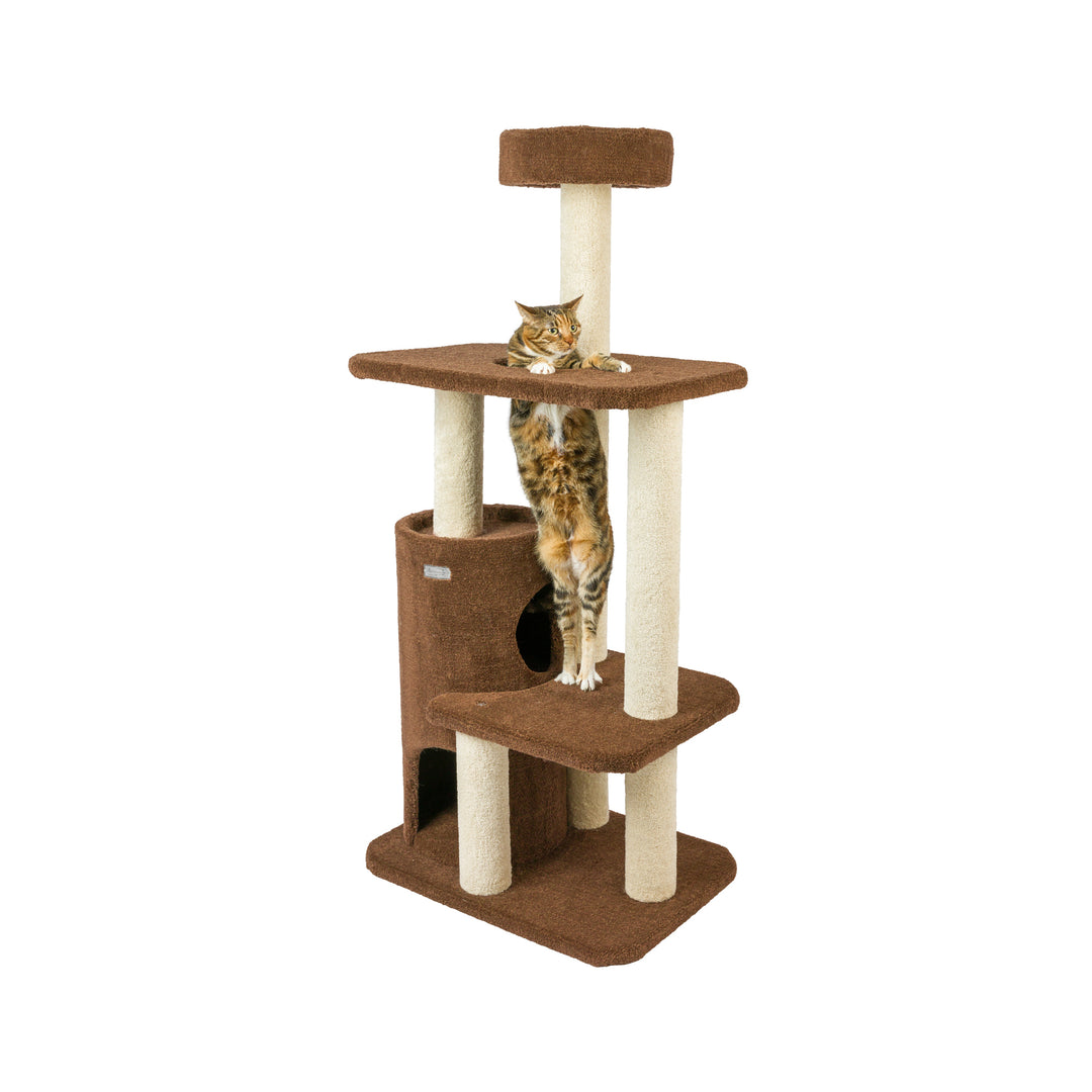 Armarkat Real Wood 3-Level Carpeted Cat Tree Condo, Kitten Climber F5602 Image 5