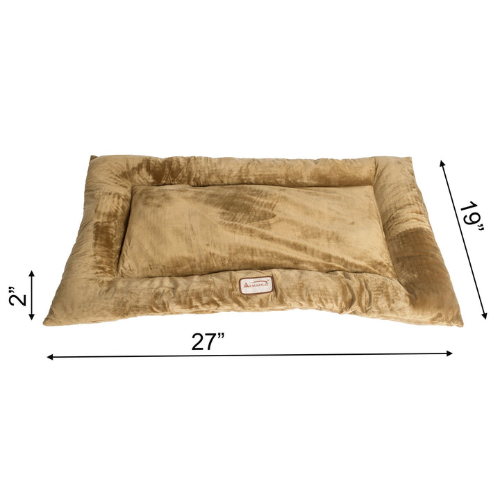 Armarkat M01CHL-M Medium Pet Bed Mat Sage Green Premium Poly Fill 27x19 inches Image 3