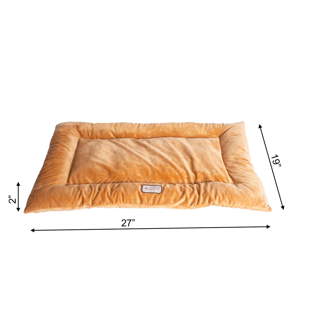 Armarkat Medium Pet Bed Mat M01CZS Earth Brown 27x19 Machine Washable Poly Fill Image 4