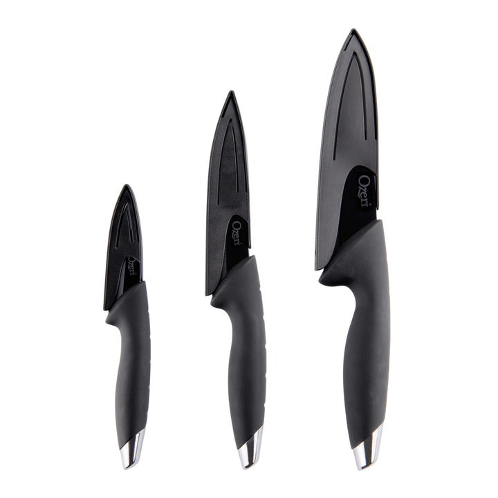 Ozeri Elite Chef Black Ceramic Knife Set 6-Piece Ergonomic Lightweight Sharp Image 9