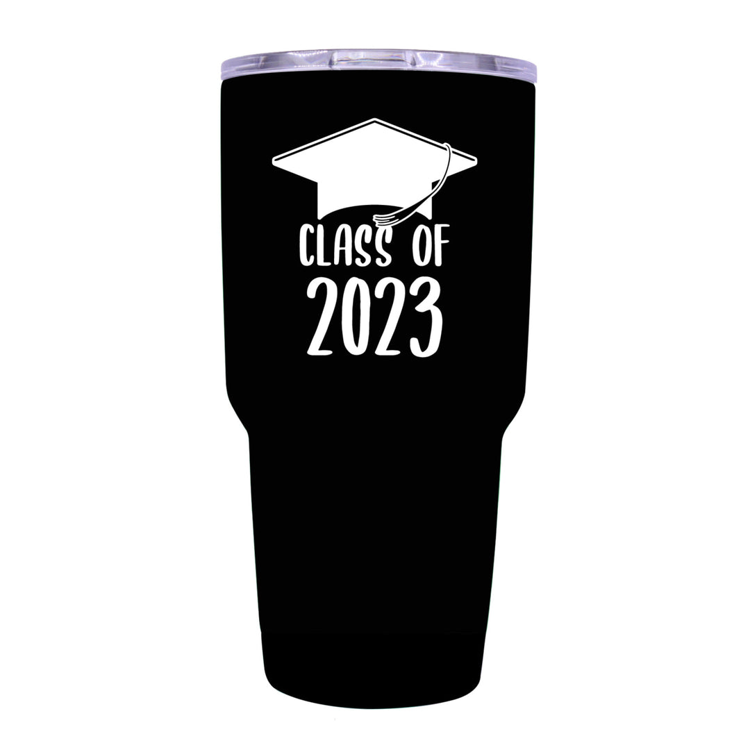 Class of 2023 Graduation 24 oz Insulated Stainless Steel Tumbler Navy Image 4