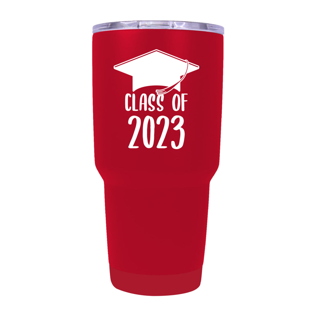 Class of 2023 Graduation 24 oz Insulated Stainless Steel Tumbler Navy Image 5