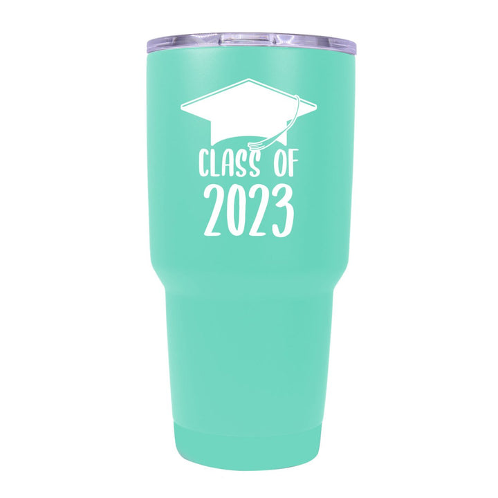 Class of 2023 Graduation 24 oz Insulated Stainless Steel Tumbler Navy Image 7