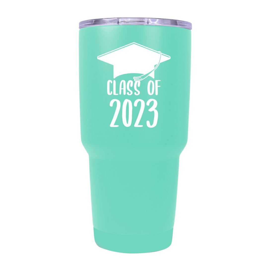 Class of 2023 Graduation 24 oz Insulated Stainless Steel Tumbler Navy Image 1