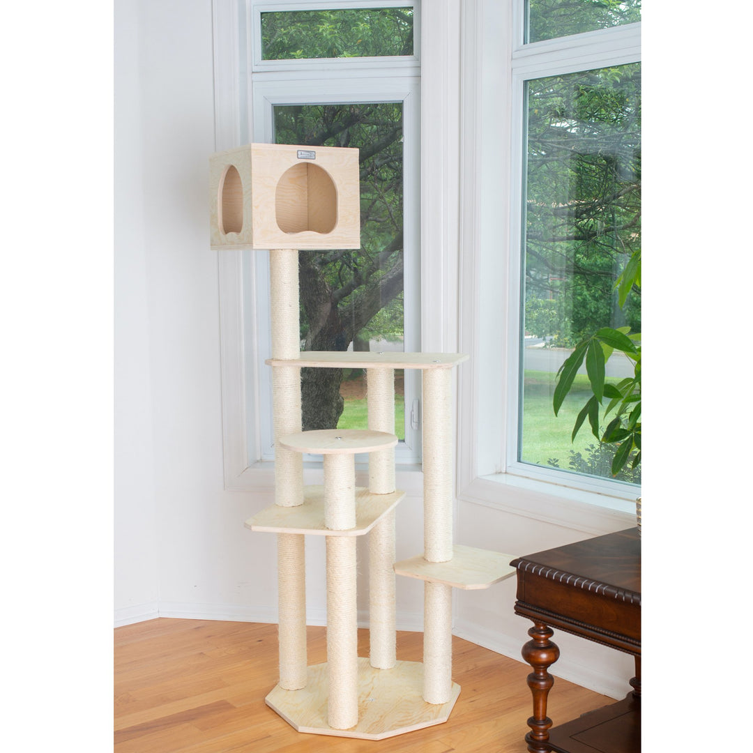 Armarkat Scots Pine Cat Tree 69 Inch Model S6905 Five Levels Perch Condo Image 1