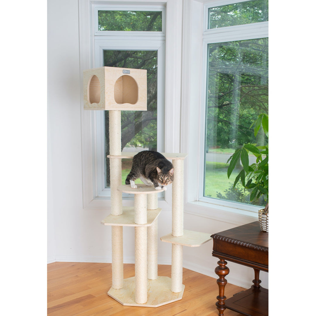 Armarkat Scots Pine Cat Tree 69 Inch Model S6905 Five Levels Perch Condo Image 2