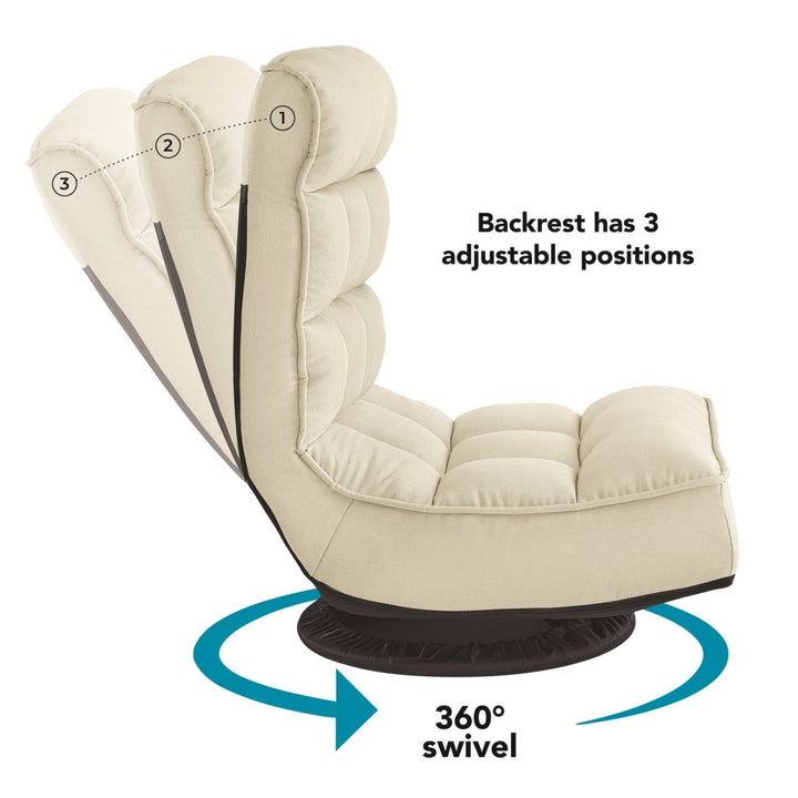 Myracle Chair - 3 Adjustable Positions, 360 Swivel, Steel Rod Construction, Washable Cover Image 7